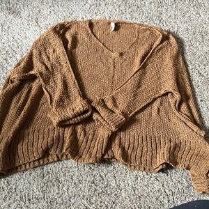 Large fit shawl sweater.